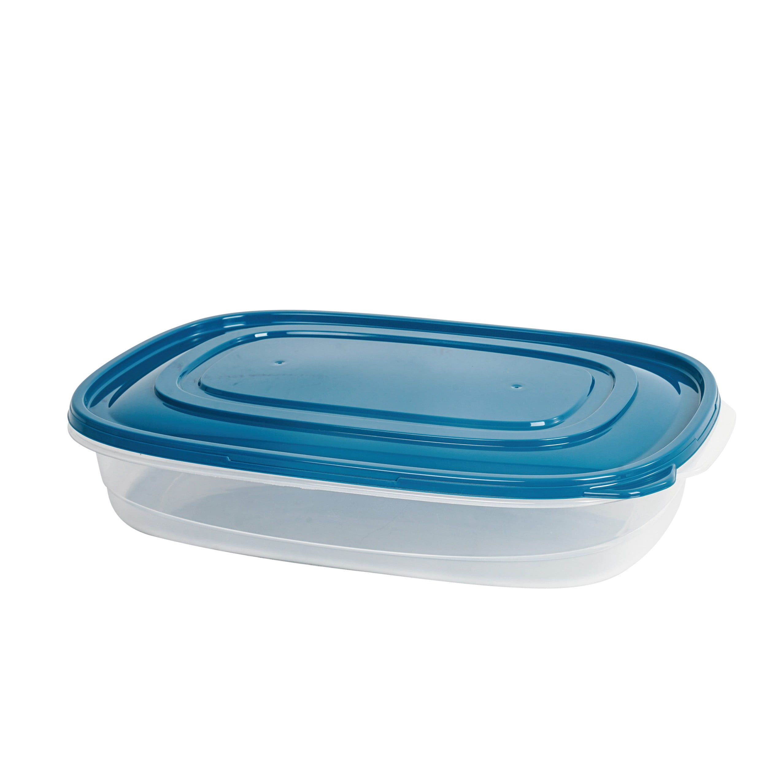 (6 pack) Mainstays Semi Durable Rectanglar 1 Gallon Plastic Food Storage Container 3 Pack, Designed to Help with Pantry Storage, Everyday Organization, and Party Food Transportion