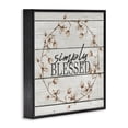 thumbnail image 3 of Stupell Industries Simply Blessed Flower Farm Rustic Wood Textured Word Design Framed Giclee Texturized Art by Kimberly Allen, 3 of 9