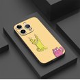 thumbnail image 3 of Proteja su iPhone con una divertida y colorida funda mate para teléfono con diseño de dibujos animados de doble capa, 3 of 4