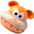 thumbnail image 4 of Mechanical Kitchen Timers, Mechanical Kitchen Timers Cartoon Animal Shape Accurate 60 Minutes Manual Timer for Students, 4 of 5