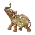 thumbnail image 1 of Estatua de elefante de resina, figura de la suerte, obra de arte, regalo creativo, decoración de escritorio Pequeño, 1 of 9