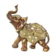 thumbnail image 1 of Elephant Statue Escultura de animales de arte de adornos de resina coleccionable Decoración de escritorio para el gabinete de estante de oficina Pequeño, 1 of 8