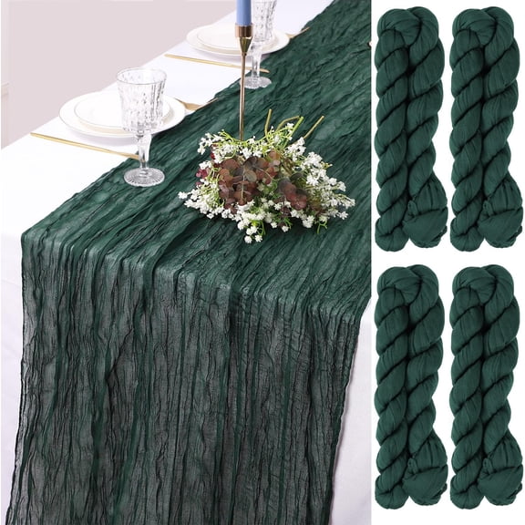 Navy Blue Cheesecloth Table Runner 3.3ft Long Gauze Table Runner Rustic Wedding Cheese Cloths Decor for Wedding Bridal Baby Shower Birthday Party Wedding Decorations Boho Table Runner