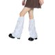 thumbnail image 4 of VISgogo, calcetines calentadores de piernas a la moda para mujer, estilo gótico Lolita, Color sólido, calcetines cálidos rasgados calados, cubierta de pie, ropa de calle VISgogo moda, 4 of 6
