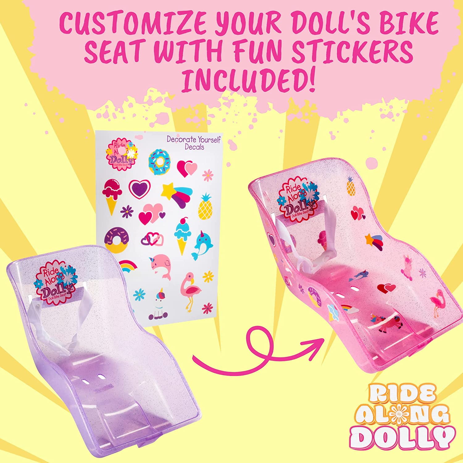 Ride along sale dolly bike seat