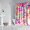 thumbnail image 2 of Colorful Tie Dye Pattern Shower Curtain 72"x84" ,Bathroom Decorative Shower Curtains Set with 12 Hooks,Modern Waterproof Washable Shower Curtain, 2 of 6