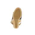 thumbnail image 6 of Forever Young Women's Denim Embellishment Wedges with Contrast Straps, Buckles and Tassels, 6 of 6