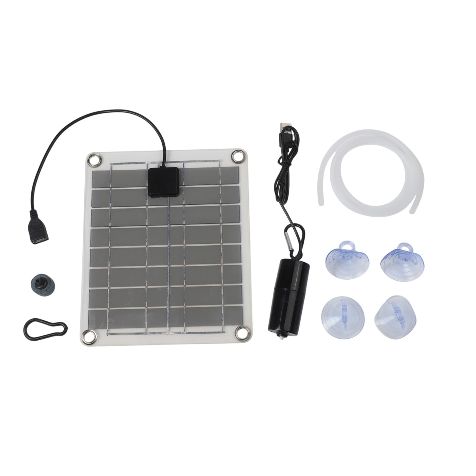 20W Outdoor Aquarium Fish Tank Oxygen Air Pump Portable Solar USB Oxygen Pump