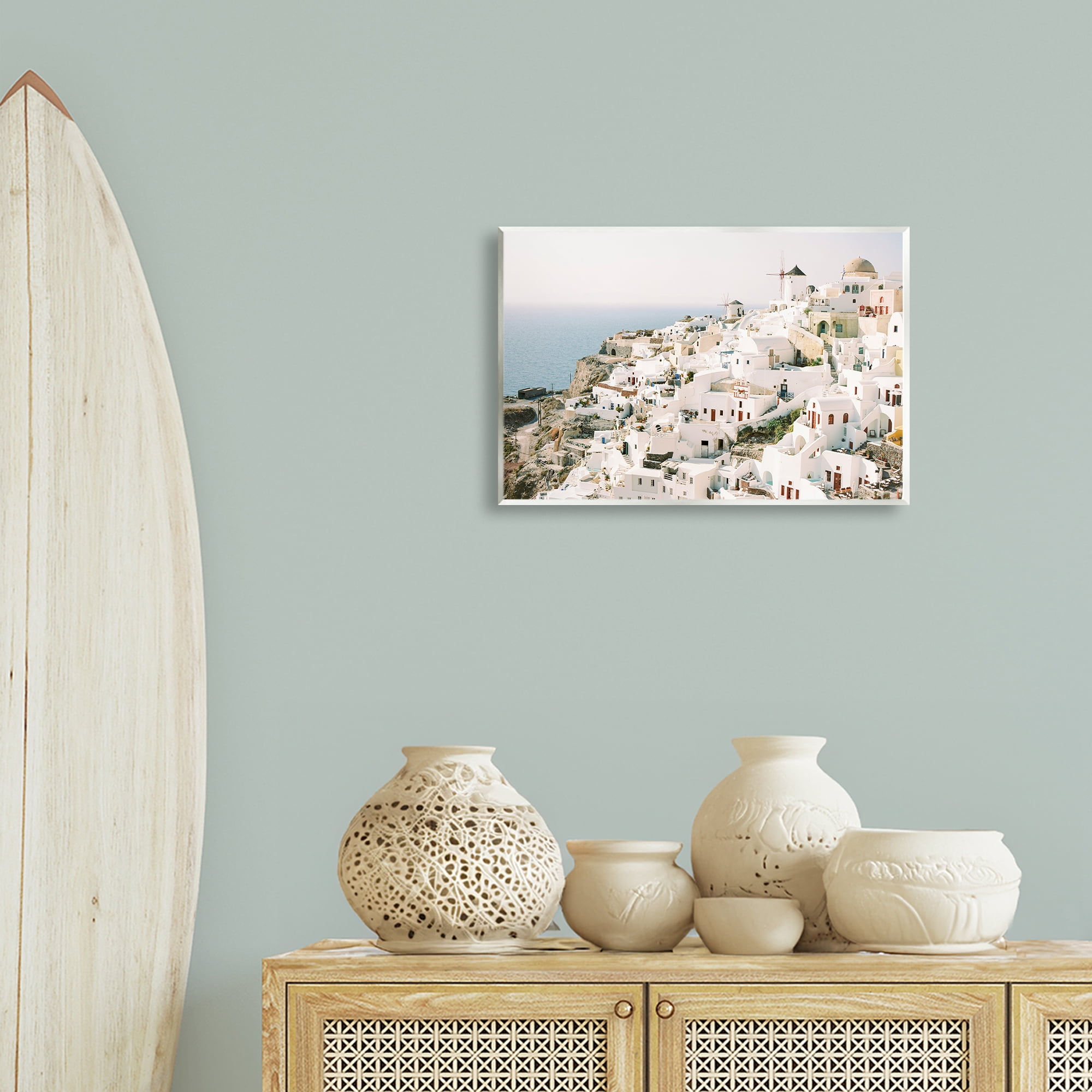 Stupell Industries European Seaside City Town & City Photography Unframed Art Print Wall Art, 19 x 13