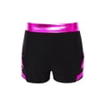 thumbnail image 4 of Haitryli Kids Girls Dance Shorts Metallic Bow Rhinestone Shorts For Gymnastics Ballet Dance Stage Performance Outfits Hot Pink 10, 4 of 5