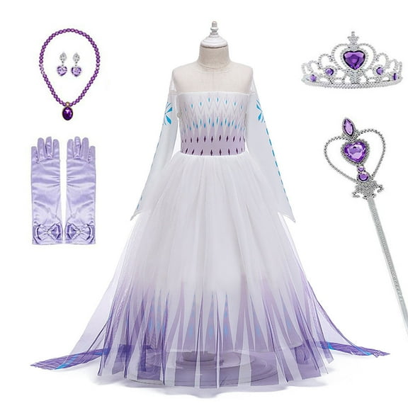 Princess Dress Queen Costume Cosplay Dress Up with Accessories