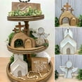 thumbnail image 1 of Aqestyerly Easter Decorations for the Home 4Pc Easter Mini Wooden Sign Spring Easter Gift Party Pack for Home and office Kitchens Easter Decorations, 1 of 6