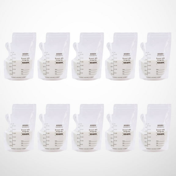 LABSERRON Breast Milk Storage Bags with Double Sealing Strip Leakproof Design for Freezer PET PE Material 250ml