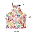 thumbnail image 5 of Picia Butterflies and Roses Waterproof Apron for Unisex Adult - Adjustable Bib Apron with Pockets, Ideal for Cooking, Gardening, Painting, and Household Chores, 5 of 9