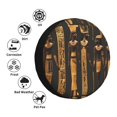 thumbnail image 4 of Easygdp Ancient Egyptian Hieroglyph Wheel Cover,Spare Tire Cover,4-17in Spare Tire Cover Universal Fit for Trailer, Car, Truck, SUV, Jeep-17 inch, 4 of 6