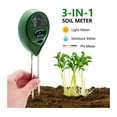 thumbnail image 1 of 3/4 In 1 Soil PH Tester PH Light Moisture Acidity Tester Soil Tester Moisture Meter Plant Soil Tester Kit For Flowers ,Upgraded Testing Structure, 1 of 7
