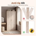thumbnail image 3 of edx 71" Wooden Storage Cabinet for Living Room,Hallway, Entryway, Closet, Home Office, Gray, 3 of 9