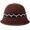 Coffee, variant on CoCopeaunts Autumn Winter Bucket Hats for Women Knitted Splice Bucket Hat Leisure Simple Fisherman Hat Warm Ear Protection