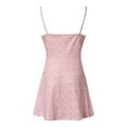 thumbnail image 4 of Womens Summer Dress Print Block Sleeveless A-Line Maxi Mini Sundress Dresses, 4 of 8
