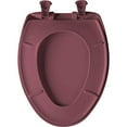 thumbnail image 3 of Bemis 1200SLOWT343 Residential Elongated Plastic Toilet Seat - Raspberry, 3 of 6