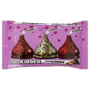 Hershey's Kisses Valentine's Milk Chocolates with Almonds, 10 Oz.