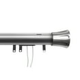 thumbnail image 4 of InStyleDesign  Flare Decorative Traverse Rod with Center Open Sliders Black 84 to 156-inch Black Finish, 4 of 4