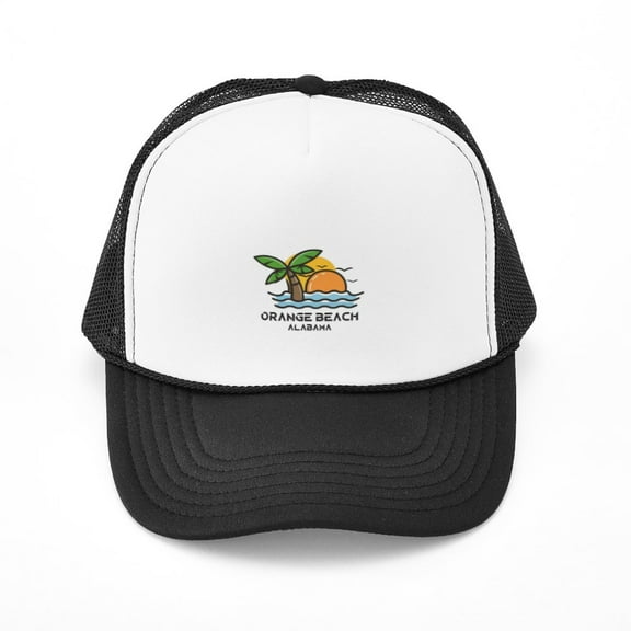 CafePress - Alabama Orange Beach - Adjustable Unisex Printed Trucker Hat with Mesh Back