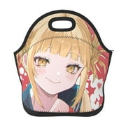 Himiko Toga Cute My Hero Academia Reusable Lunch Bag Portable Insulated Lunchbag Lunch Box Thermal Cooler Bento Tote Bag Snack Bag For Adult And Kids