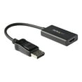 thumbnail image 2 of StarTech.com DisplayPort to HDMI Adapter, 4K 60Hz HDR10 Active DisplayPort 1.4 to HDMI 2.0b Video Converter, 4K DP to HDMI Adapter Dongle for Monitor/Display/TV, Latching DP Connector - Ultra HD, EMI Shielding (DP2HD4K60H) - Adaptateur - DisplayPort Mâle Verrouillé vers HDMI Femelle - 9,9 Pouces - Blindé - Noir - support 4K - pour P/N : St12, 2 of 7