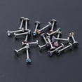 thumbnail image 4 of ZS 20Pcs/Set Crystal Lip Piercing Medusa Monroe Labret Rings Cartilage Helix Piercing, 4 of 4