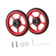 thumbnail image 5 of Ruedas fáciles para la rueda de rodillo de bicicleta plegable con pieza de reemplazo de tornillo Aleación de aluminio de neumático liviano estable Cuerpo delgado rojo, 5 of 8