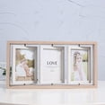 thumbnail image 1 of Creative Nordic 6-inch wooden double-sided rotating photo frame decoration one-piece Photo Frame multi-combination photo frame, 1 of 5