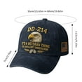 thumbnail image 6 of WJJIAO DD 214 This is a Veterans' Matter Hat,Military Service Baseball Cap for Men, Patriotic Veteran Day Gifts, 6 of 7