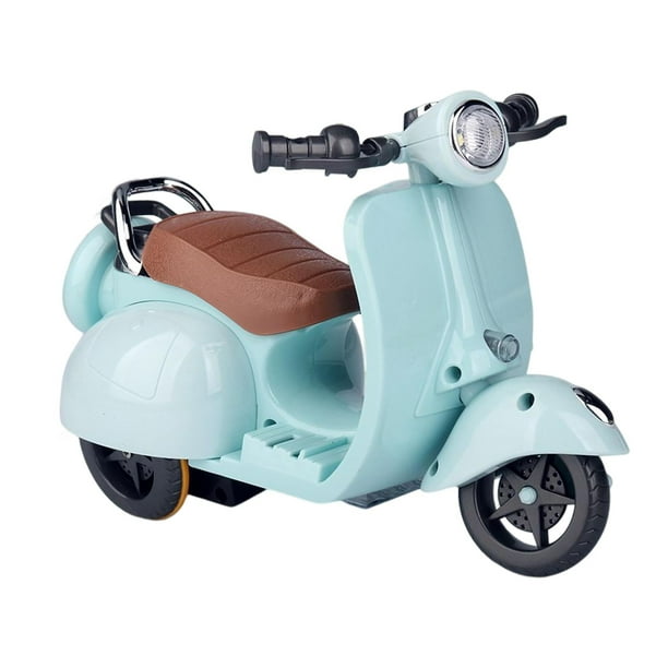 Accesorios para hámster con motocicleta acrobática giratoria de 360 degree, juguetes eléctricos para mascotas, juguete de baile de dibujos animados, suministros para mascotas, motocicleta Azul