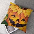 thumbnail image 7 of nygtbtfer Happy Halloween Pillowcase Pumpkin Wear Witch Hat with Decorative Cushion Cover Home Outdoor DecorPillow( ) White, 7 of 7