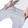 thumbnail image 2 of Pantalones casuales de algodón para bebés, con cintura elástica y entrepierna ancha para bebés, niños y niñas, 2 of 9