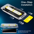 thumbnail image 3 of SHIQI-Full Coverage Screen Protector for iPhone 15 6.1-Inch, 10-Second Super Easy Installation with One-Step Alignment Tray, Bubble-Free Tempered Glass Film, HD Clear, 2-Pack, 3 of 4