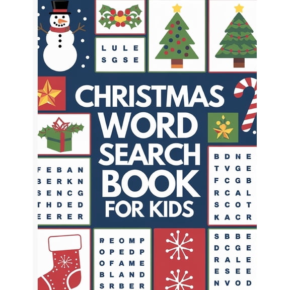 Christmas Word Search for Kids - 500 Fun Christmas Puzzles: Large Print Word Search Book for Kids, (Paperback)