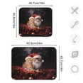 thumbnail image 3 of Christmas Cats Starry Sky Dish Drying Mat Dish Drainer Rack Mats Water Absorbent Non-Slip Easy Clean Heat Resistant for Kitchen Counter, 3 of 8