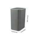 thumbnail image 3 of Blukids 8L Bathroom Trash Can with Lid, Bathroom Trash Bin Clearance with Press Lid, Small Trash Can/Slim Garbage Cans/Waste Basket for Bathroom,Kitchen,Office,Bedroom(Gray), 3 of 6