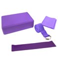 thumbnail image 2 of Amdohai 4pcs Yoga Equipment Set Yoga Blocks Stretching Strap Resistance Loop Band Exercise Band, 2 of 8