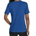 thumbnail image 2 of Women's Starter  Royal Texas Rangers Groovy Script Team Fitted T-Shirt, 2 of 2