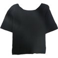 thumbnail image 2 of Blusa Eileen Fisher Bateau Pullover para mujer negro mediano, 2 of 2