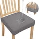 thumbnail image 1 of Funda Impermeable para Asiento de Silla de Comedor, Juego de 8, Gris, 1 of 7