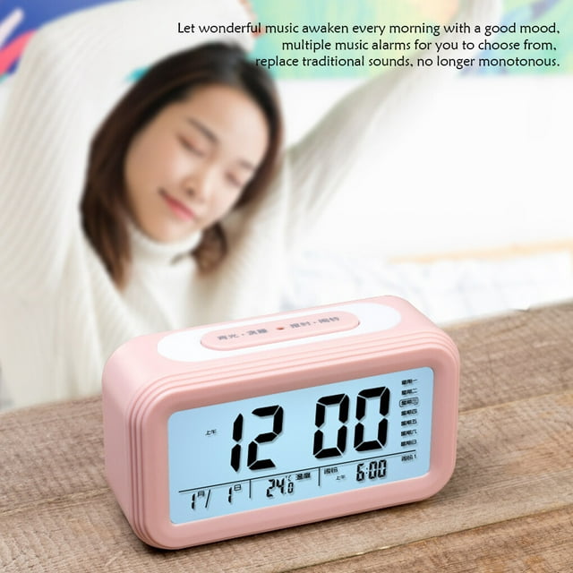 thinsony Alarm Clock Time Device Home Supplies Multicolored Multipurpose Space Saving Digital Clocks Sweet Gift Desktop Stopwatch Red