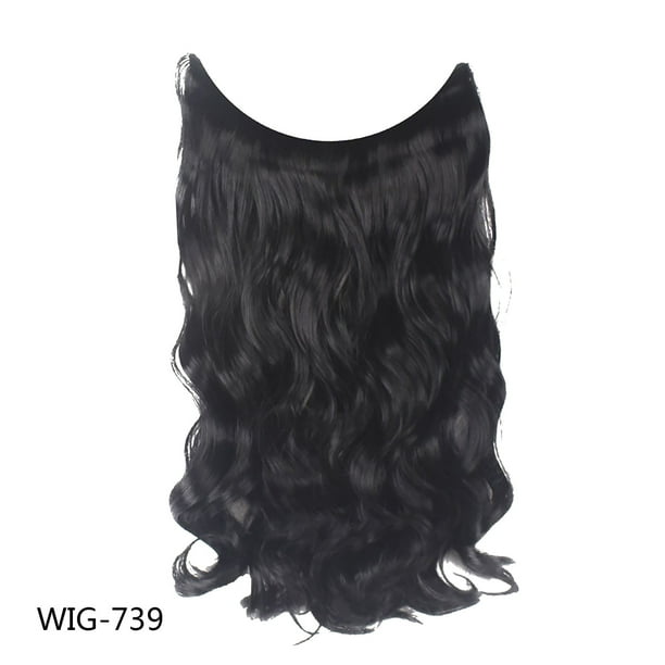 jsaierl Curly Hair Long Wig Fishing Line High Temperature Wire Hair