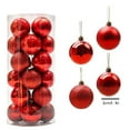 thumbnail image 2 of 24ct Colorful Christmas Ornaments,1.1" Christmas Decorations for Home Christmas Tree Ornaments,Shatterproof Plastic Christmas Ball Ornaments Festive Party Pendant Room Decor(Dark Blue), 2 of 7