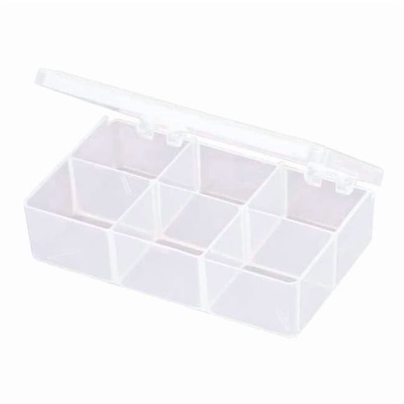 Flambeau Compartment Box,Snap,Clear,1 3/16 in T220