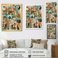 thumbnail image 4 of DESIGN ART Designart "Green And Orange Abstracted Vistas" Abstract Landscape Wall Art Prints 12 in. wide x 20 in. high, 4 of 5