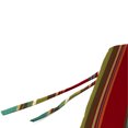 thumbnail image 6 of Jordan Manufacturing 45" x 18" Westport Teal Multicolor Stripe Rectangular Outdoor Glider Bench Cushion with Ties, 6 of 12